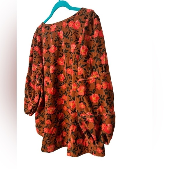 Sonoma Floral Corduroy V-Neck Plus Size Blouse Size 0X - Picture 9 of 13